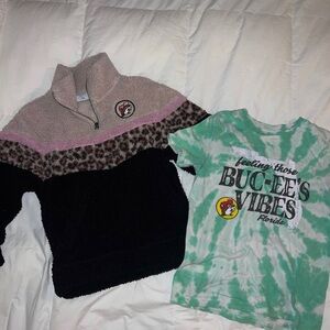 Bundle 2 shirts from Buccess !! Girls pullover sweater and T-shirt. Size YXS
